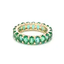 Emerald Oval Eternity Ring