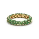 Emerald Pave Eternity Ring