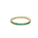 Emerald Round Thin Ring