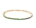 Ruby Emerald Sapphire 2MM Bracelet