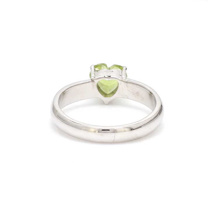 Peridot Heart Ring