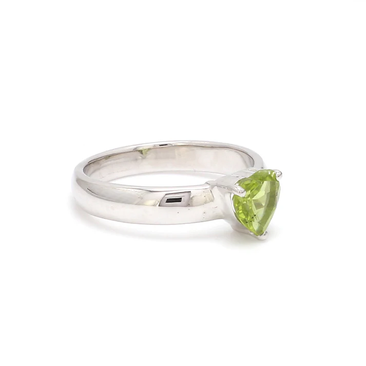 Peridot Heart Ring