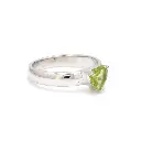 Peridot Heart Ring