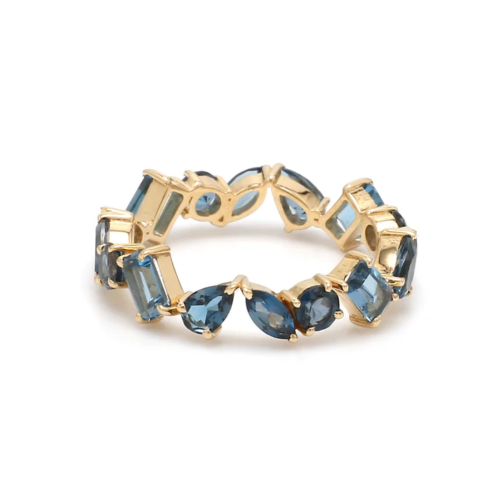 Blue Topaz Mix Shape Ring