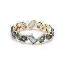 Blue Topaz Mix Shape Ring