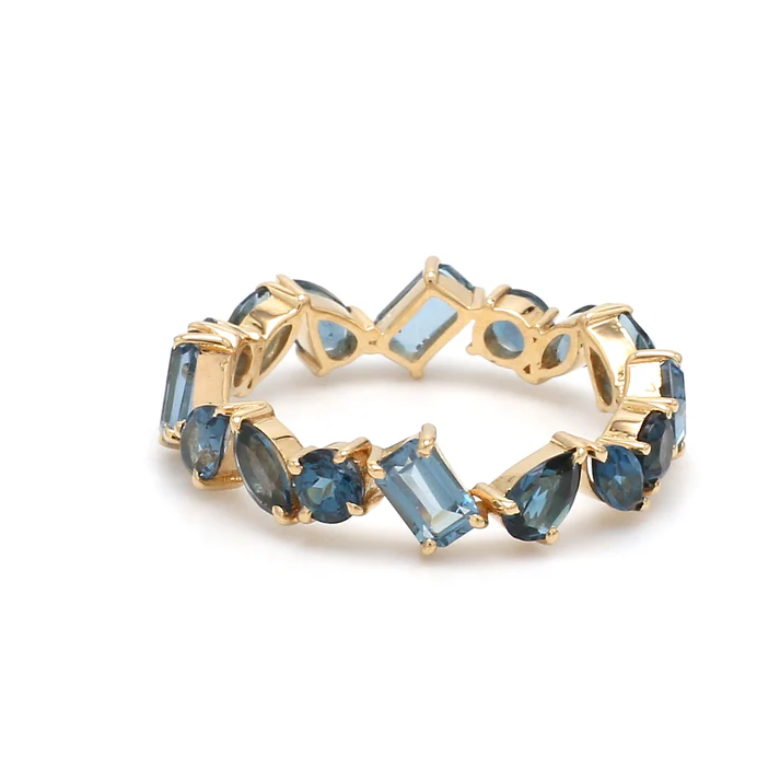 Blue Topaz Mix Shape Ring