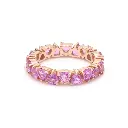 Pink Sapphire Heart Upside Down Ring