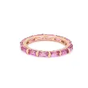 Pink Sapphire Horizontal Baguette Ring