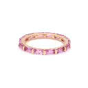 Pink Sapphire Horizontal Baguette Ring