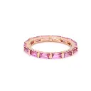 Pink Sapphire Horizontal Baguette Ring