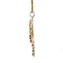 Rainbow Gemstone P Big Pendant