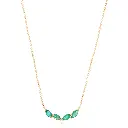 Emerald Mini Drops Necklace