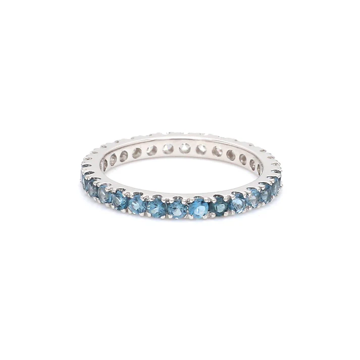 Topaz Diamond Half & Half Ring 