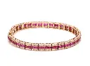 Ruby and Diamond Channel Set Bracelet