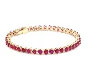 Ruby Trillion Bracelet