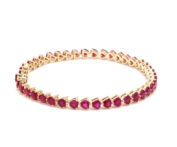 Ruby Trillion Bracelet