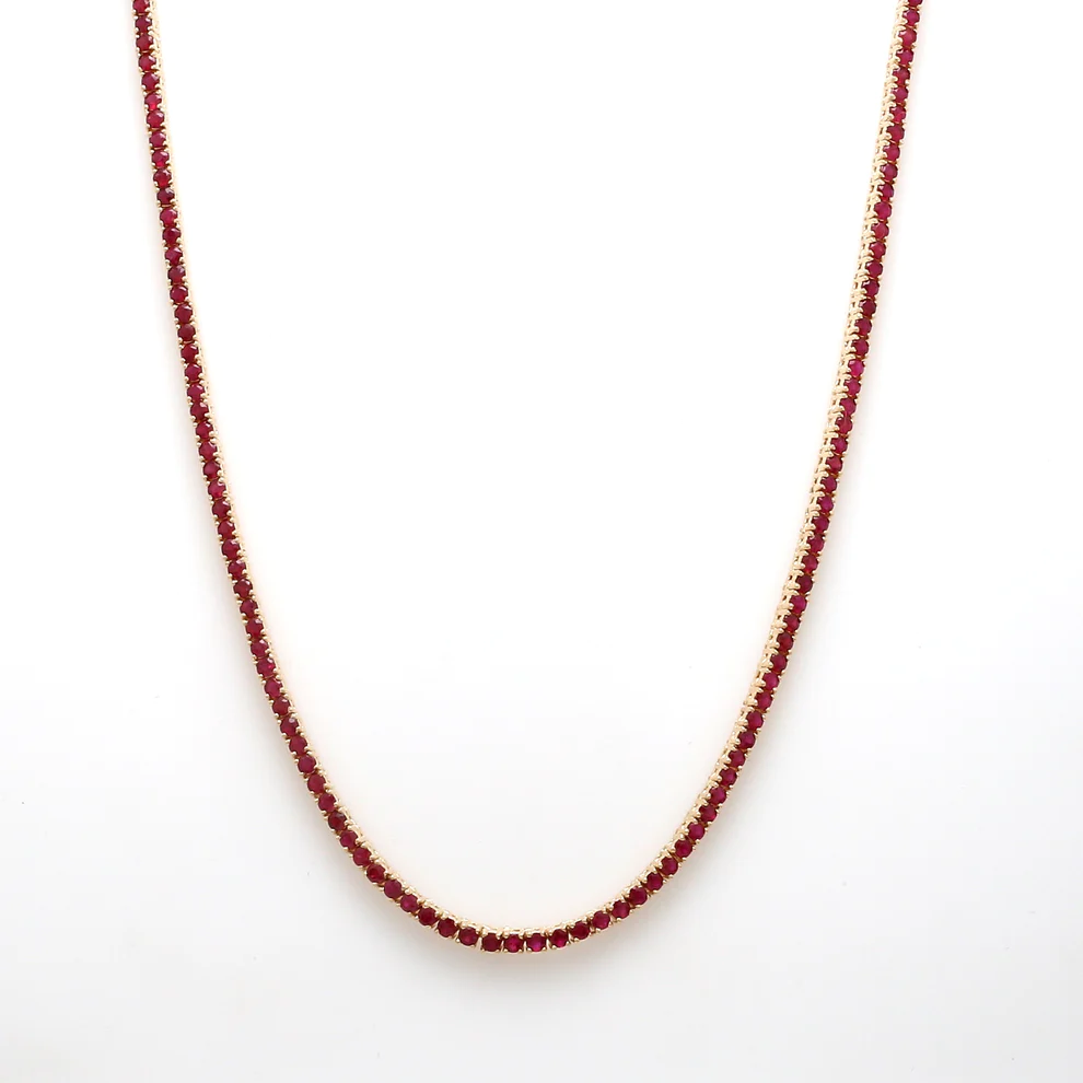 Ruby Tennis Necklace