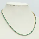 Emerald Tennis Necklace 