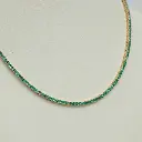 Emerald Tennis Necklace 