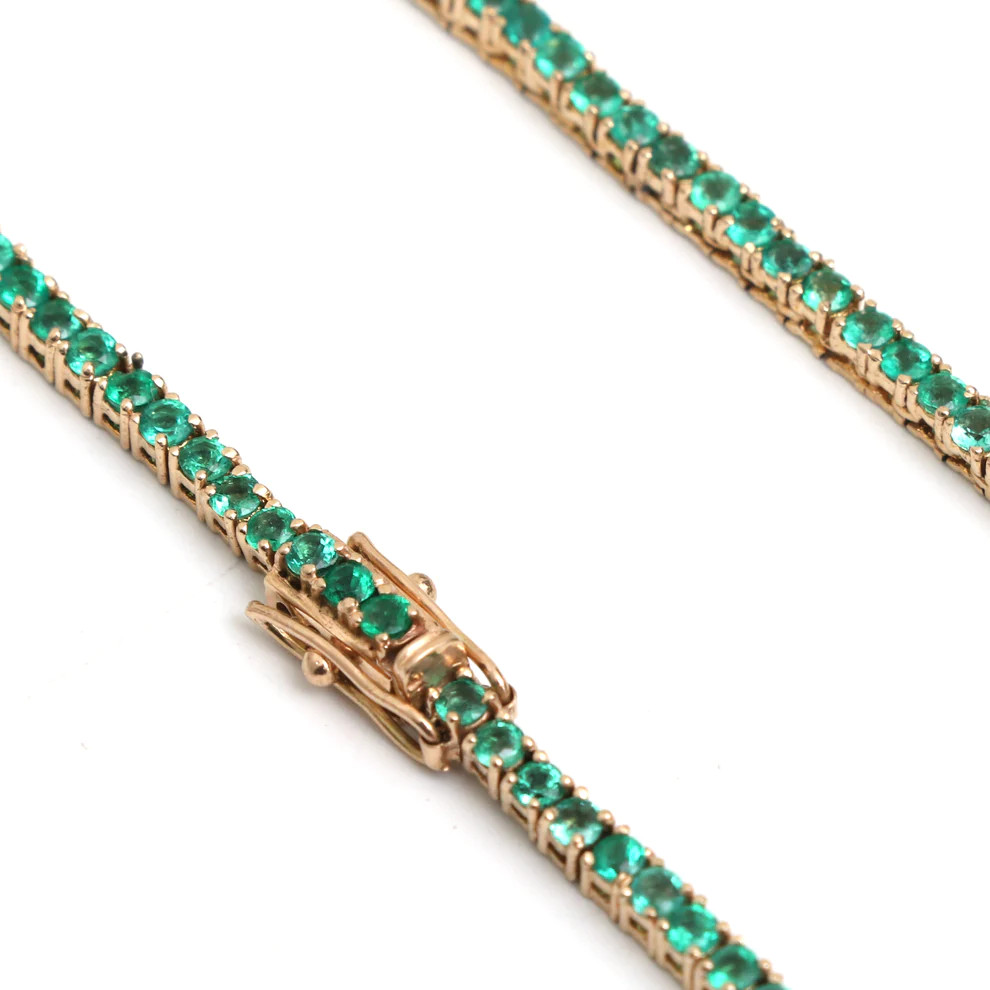 Emerald Tennis Necklace 