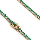 Emerald Tennis Necklace 