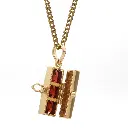 Garnet Lock Pendant