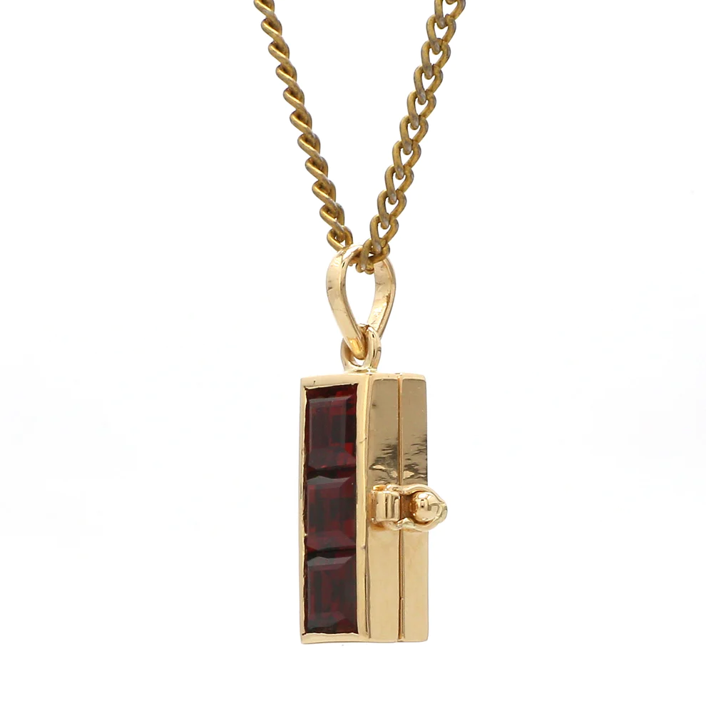 Garnet Lock Pendant