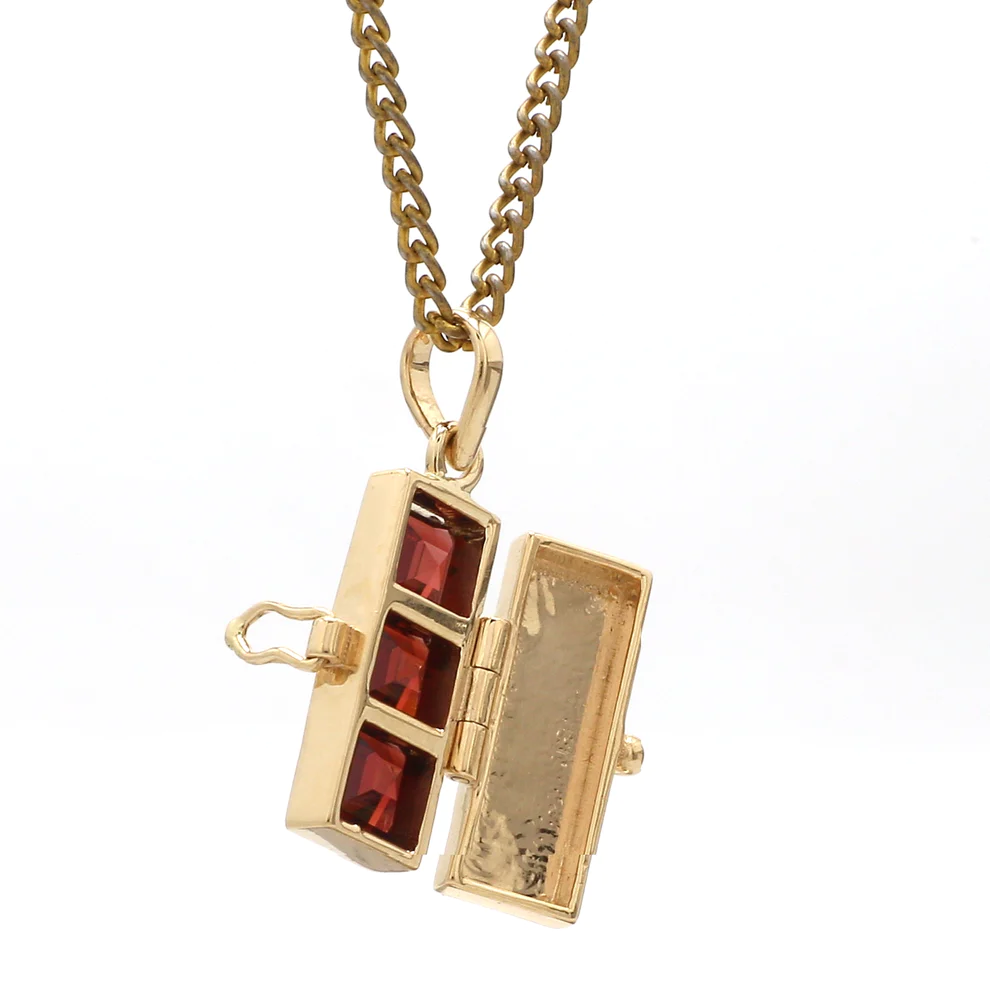 Garnet Lock Pendant