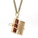 Garnet Lock Pendant