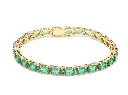 Emerald Diamond Oval Tennis Bracelet