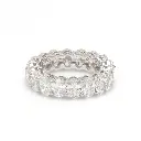 Diamond Oval Cut Eternity Band Ring