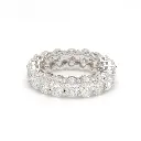 Diamond Oval Cut Eternity Band Ring