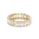 Diamond Oval & Emerald Cut Eternity Band Ring