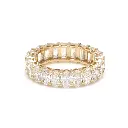 Diamond Oval & Emerald Cut Eternity Band Ring