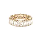 Diamond Oval & Emerald Cut Eternity Band Ring