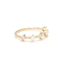 Diamond Baguette Diagonal Ring