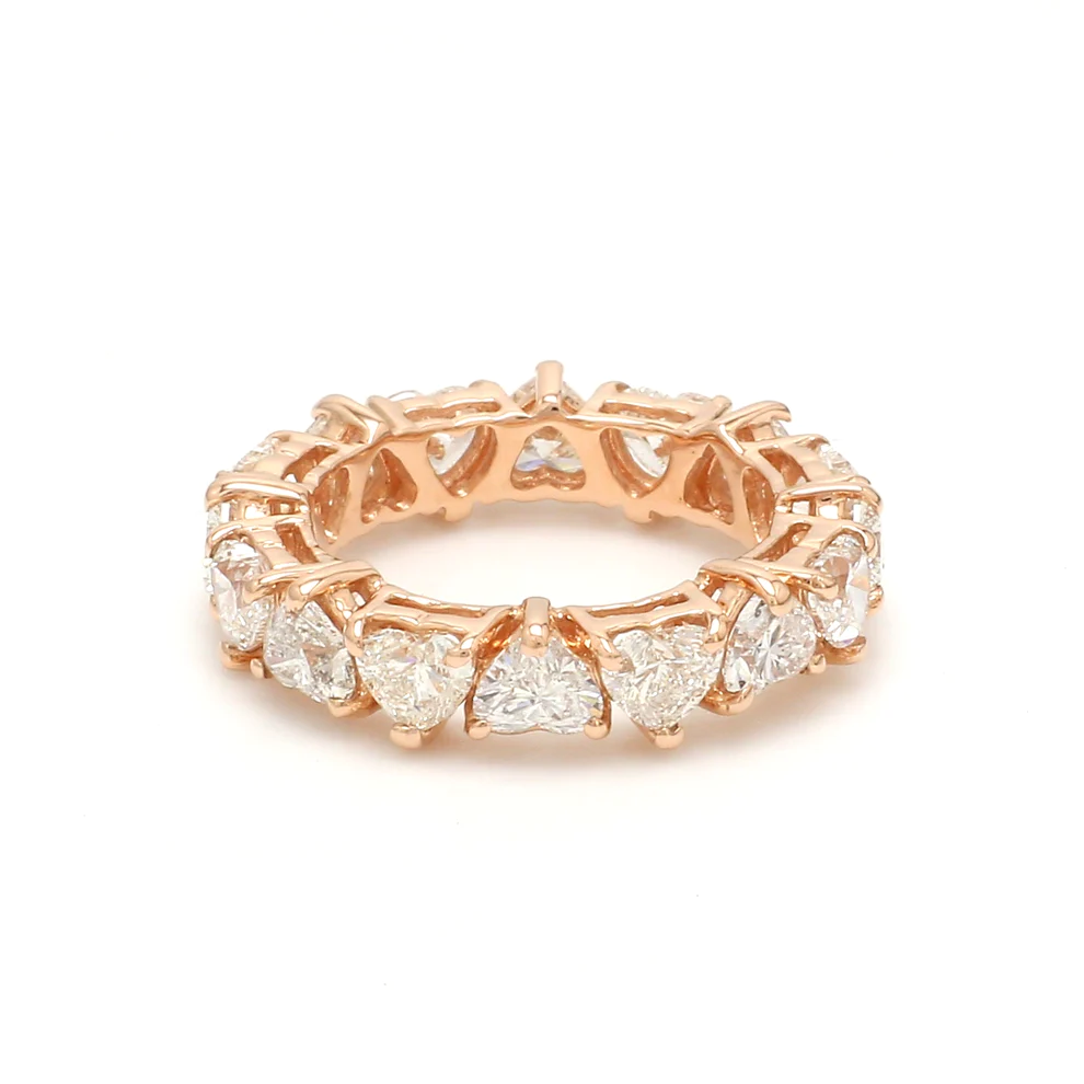 Diamond Heart Eternity Ring