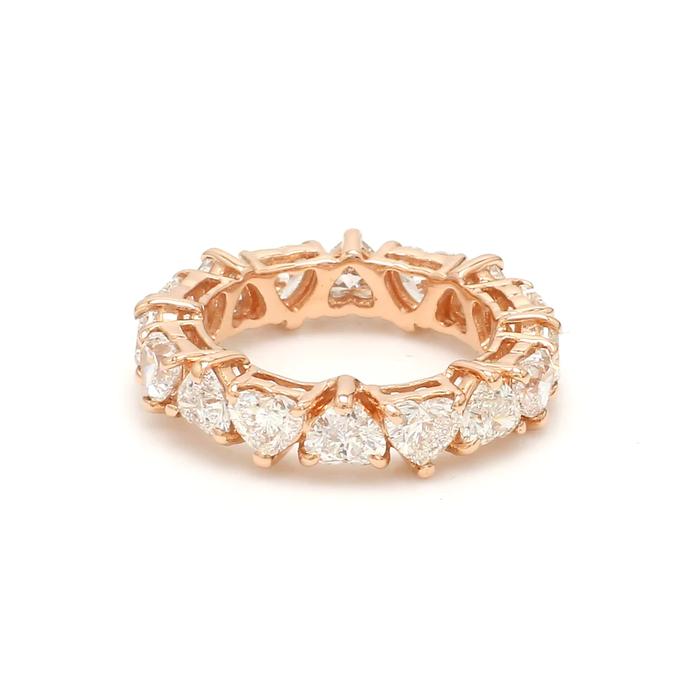 Diamond Heart Eternity Ring