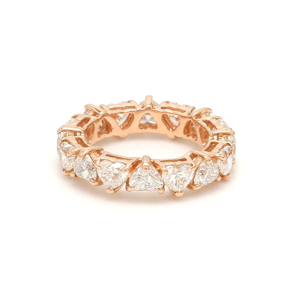 Diamond Heart Eternity Ring