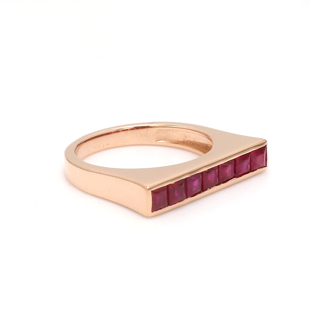 Ruby Bar Ring