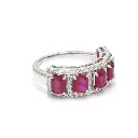 Ruby Five Stone Ring