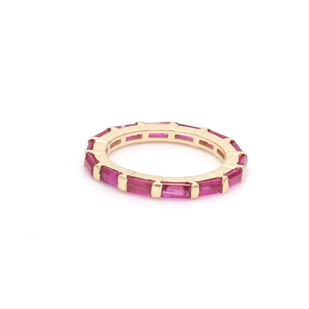 Ruby Horizontal Baguette Ring