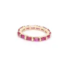 Ruby Horizontal Baguette Ring