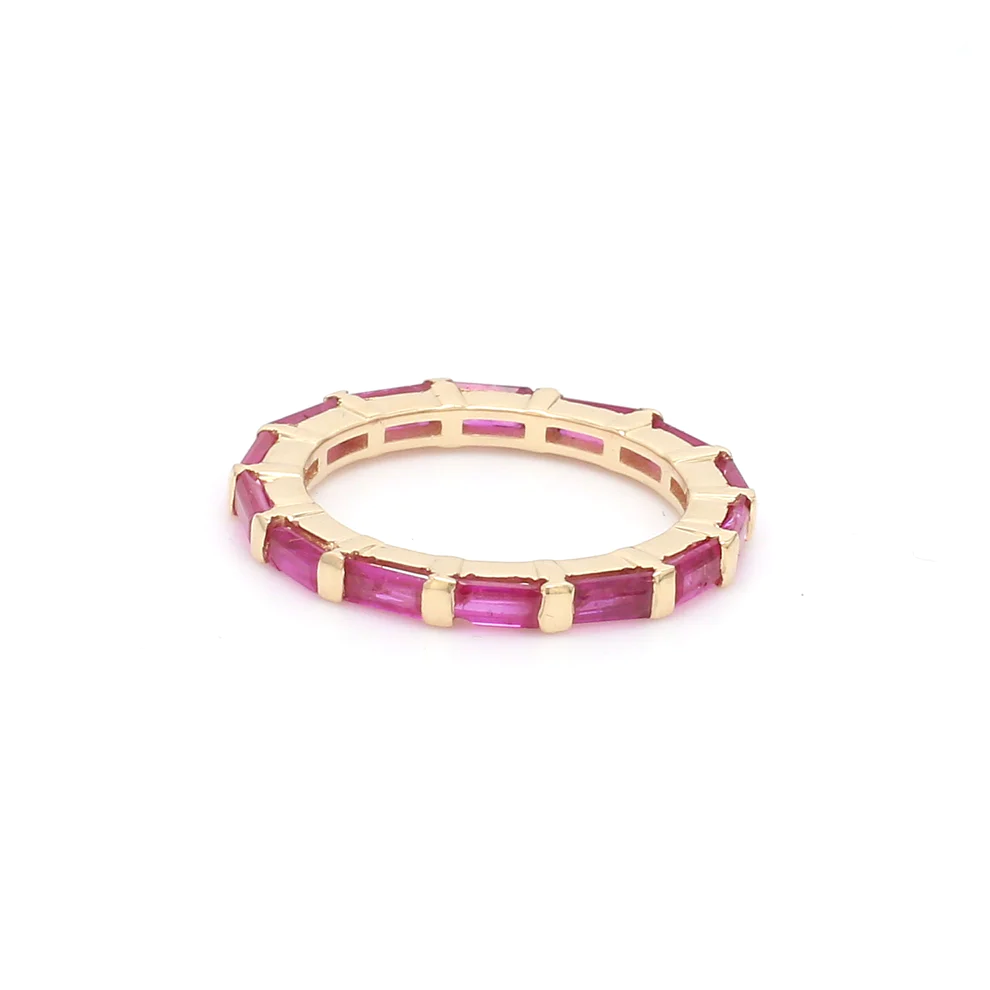 Ruby Horizontal Baguette Ring