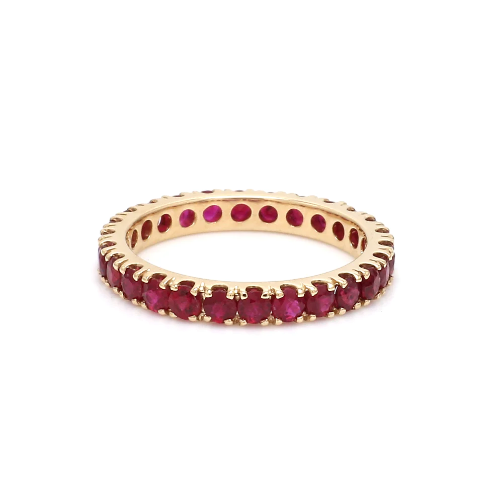 Ruby Round Eternity Ring