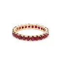 Ruby Round Eternity Ring