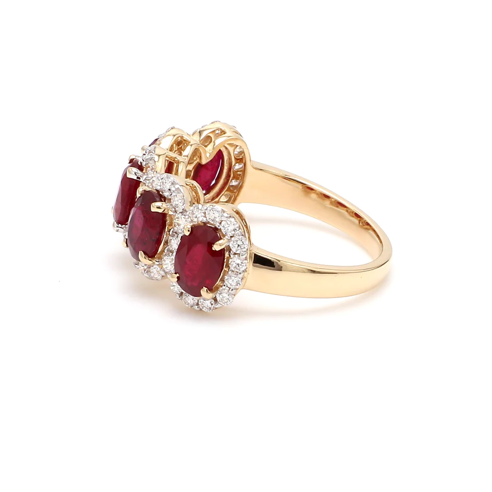 Ruby Five Stone Ring