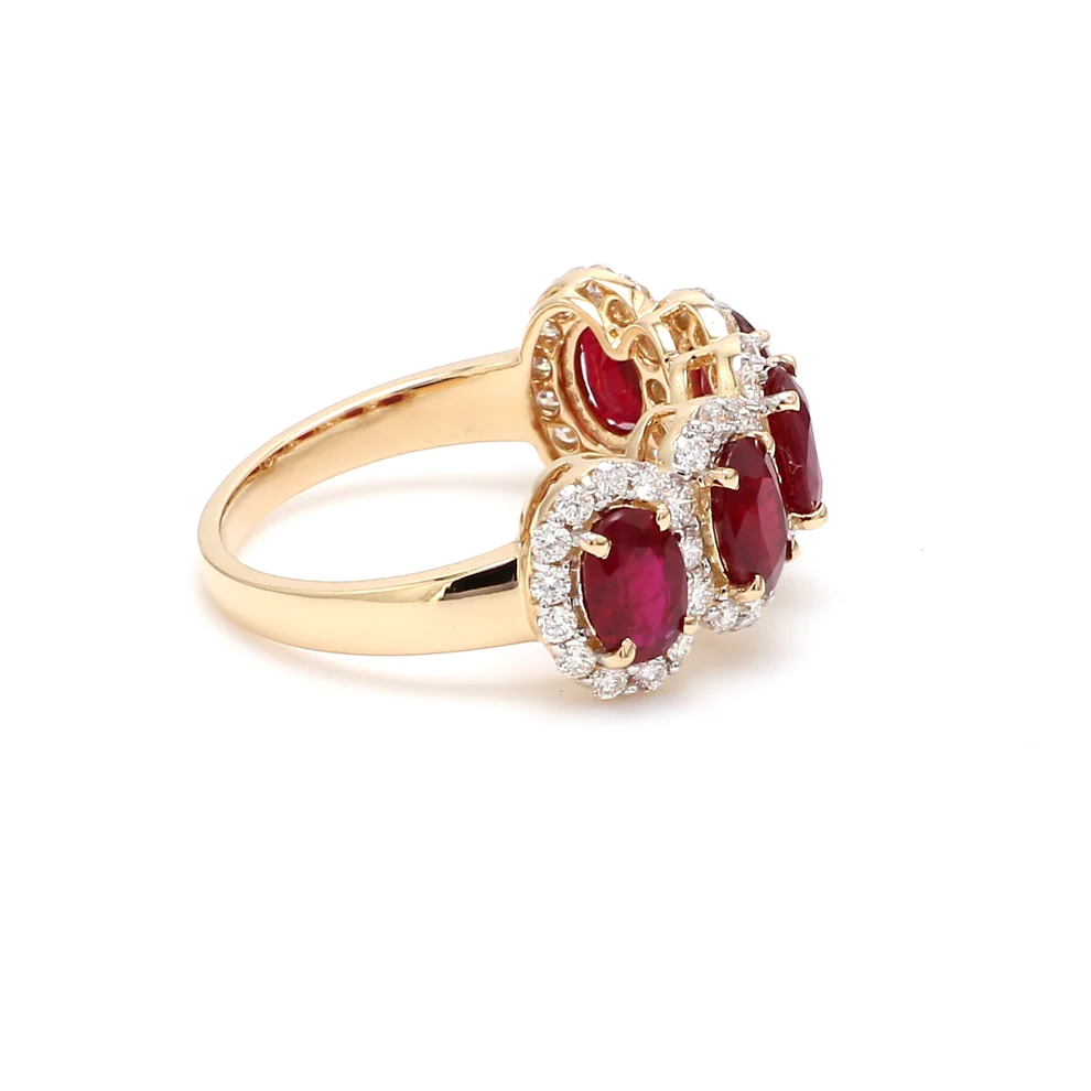 Ruby Five Stone Ring