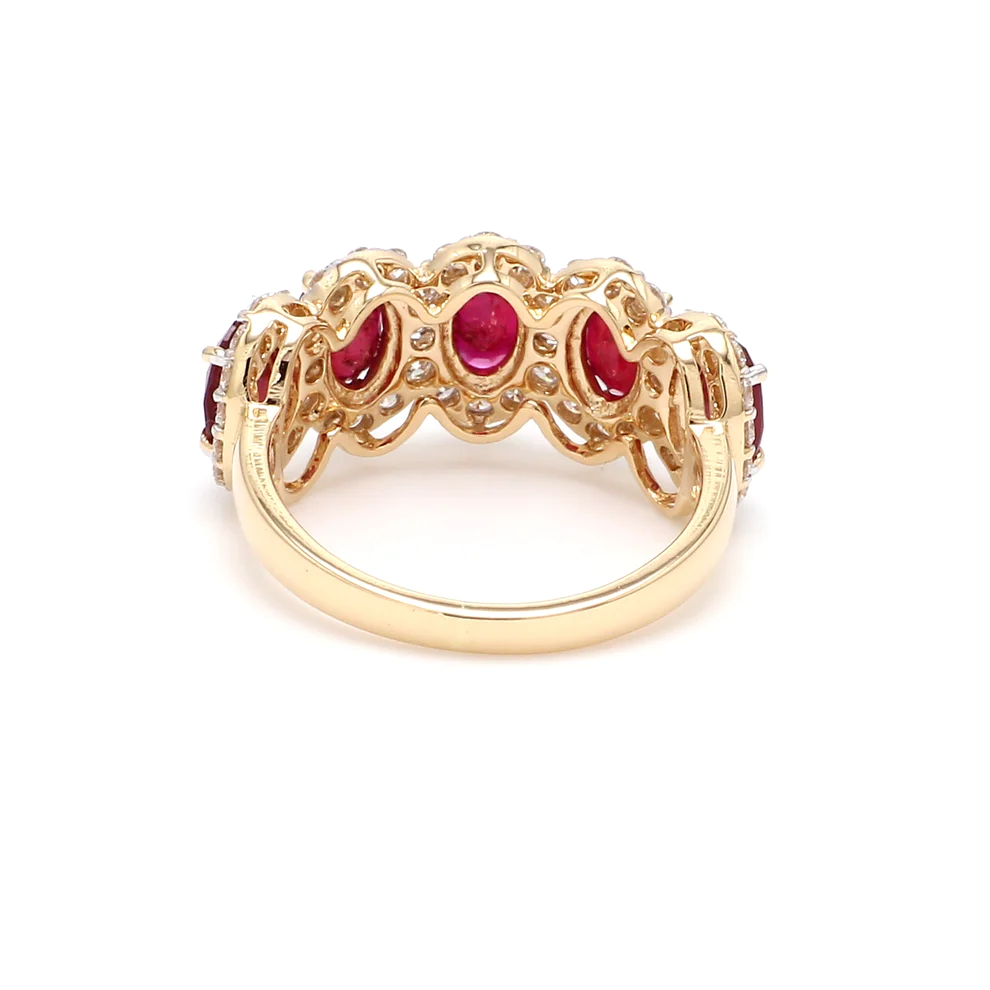 Ruby Five Stone Ring