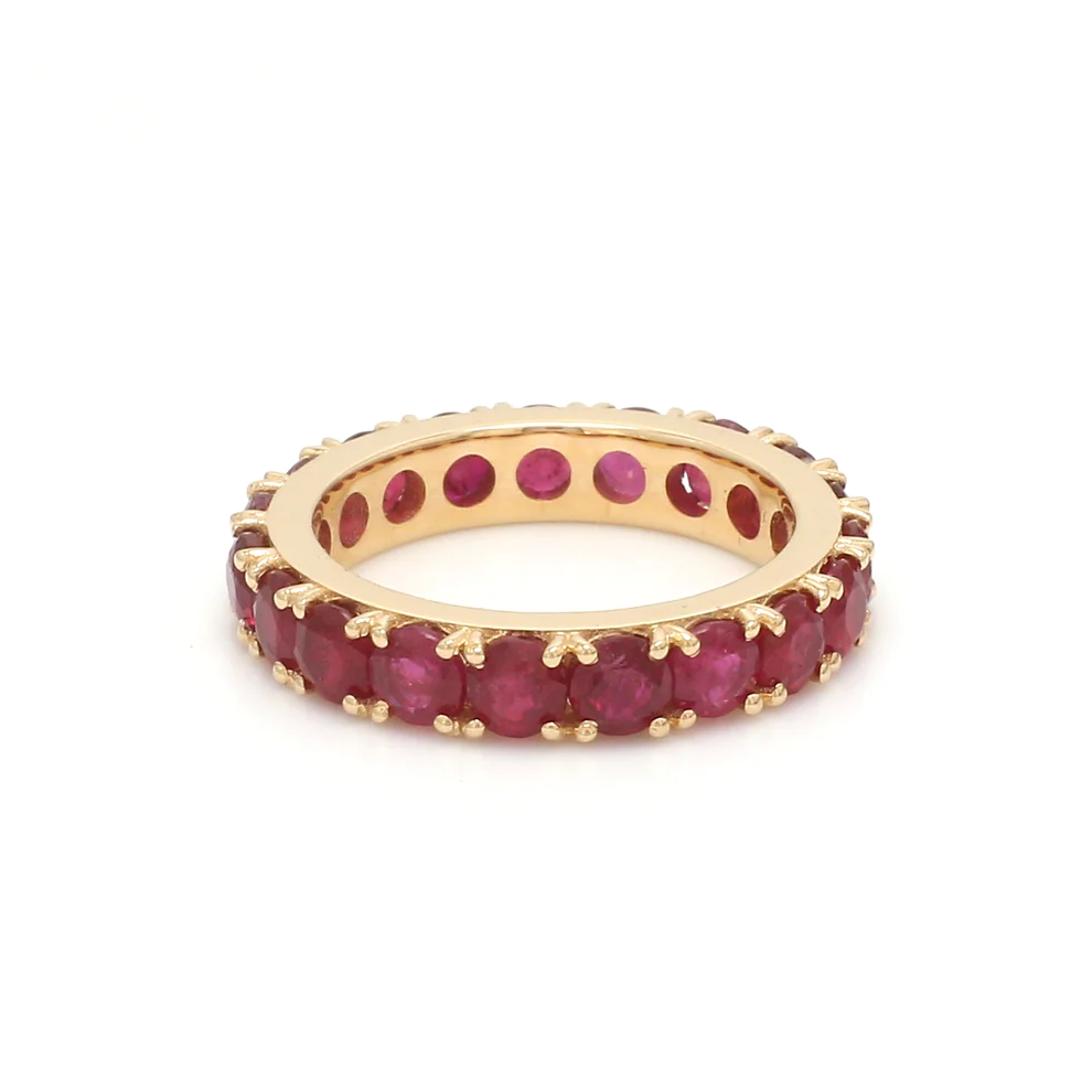 Ruby Big Round Eternity Ring